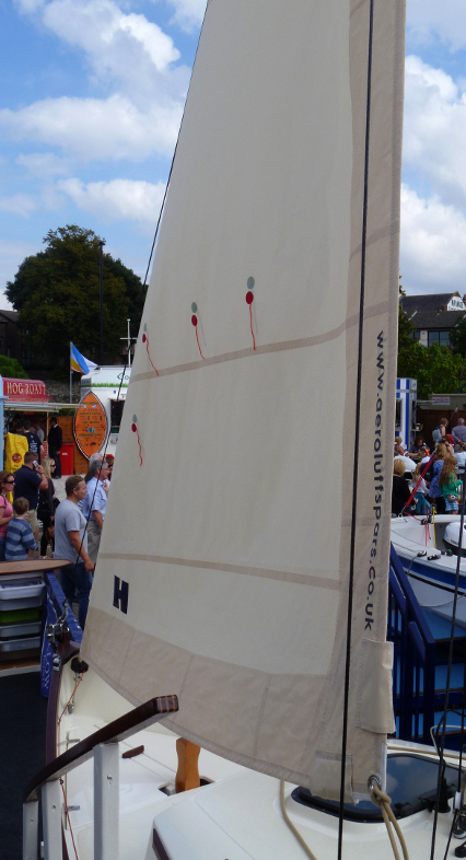 Swallow boats furling reefing system